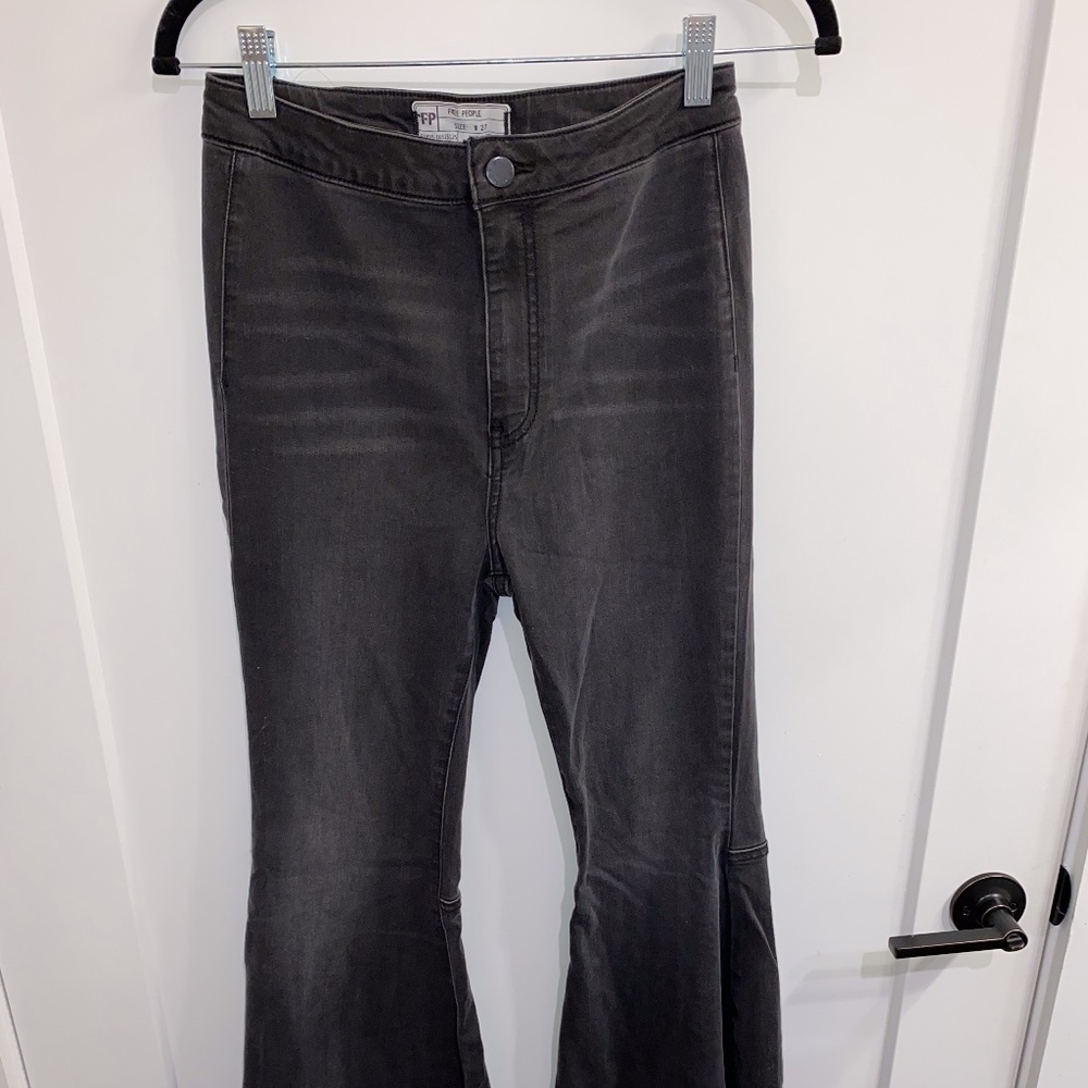 Black boot legged jeans